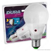 Duralamp Sensor Pir Lampadina LED E27 12W Bulb A65 con Sensore Crepuscolare