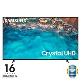 Samsung Series 8 TV Crystal UHD 4K 50” UE50BU8070 Smart TV Wi-Fi Black 2022, Processore Crystal 4K, HDR, Colori reali, Suono ottimizzato