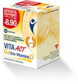 F&amp;F Vita Act Calcio + Vitamina D Integratore Alimentare 60 Compresse