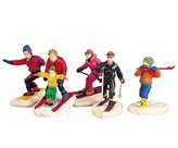 Lemax winter fun figurines, set of 5