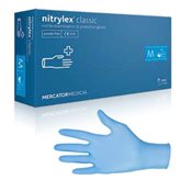 Guanti monouso in nitrile "Nitrilex Classic" - Non talcati, non sterili, ambidestri - cf da 100 pz - colore blu