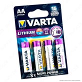Varta Ultra Lithium Stilo AA Li-ion 1.5V - Blister da 4 Batterie al Litio