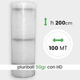 Pluriball leggero altezza 200 cm lunghezza 100 mt