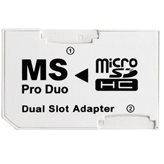 Adattatore memory stick pro duo DOPPIO dual micro sd micro sdhc adapter