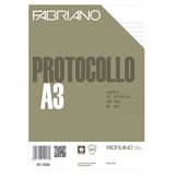 Fogli protocollo Fabriano - standard - rigato a 31 - 66 g/mq - 02110566 (conf.200)