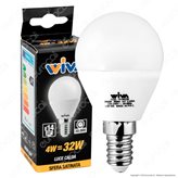 Wiva Lampadina LED E14 4W MiniGlobo P45 - Colore : Bianco Freddo