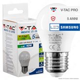 V-Tac PRO VT-246 Lampadina LED E27 5,5W MiniGlobo G45 Chip Samsung - SKU 174