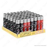 Clipper Micro Fantasia Skulls & Poker - Box da 48 Accendini