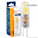 Life Lampadina LED G4 1,8W Bulb in Vetro - mod. 39.930418C / 39.930418F  - Colore : Bianco Freddo
