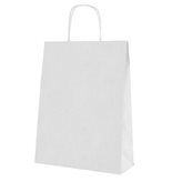 Shopper Carta White cordino Bianco cm26+11x35