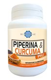 Piperina &amp; Curcuma Più - Integratore antiossidante per il benessere gastrointestinale - 60 capsule
