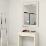 Specchio con cornice in legno - Colore : Bianco Frassinato- Dimensioni : 90x70 cm - specchio 80x60 cm