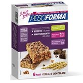 Pesoforma Barrette Cereali e Cioccolato - Barrette sostitutive del pasto per perdere peso - 6 barrette