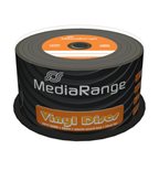 MediaRange CD-R Vinyl Discs Black dye (burning side) 700MB 80 Minuti Cake 52X Vergini Vuoti CD -R Originali Box MR225
