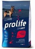 Crocchette per cani Prolife smart manzo fresco e riso adult medium/large nutrigenomic 12 Kg
