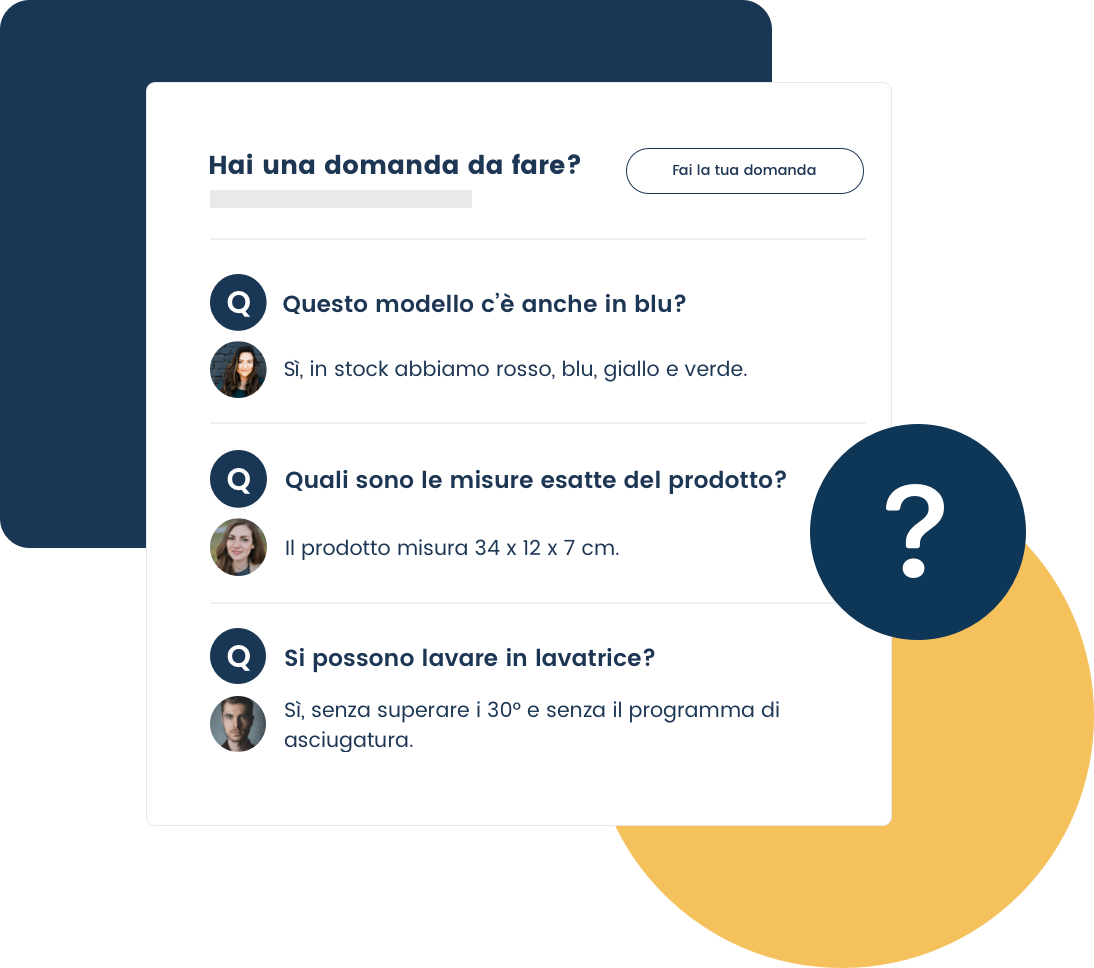 SUPPORTO CON DOMANDE E RISPOSTE visual data 3